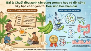 Bài 2: Chuối tiêu xanh tác dụng trong y học và đời sống từ y học cổ truyền tới Hóa sinh học hiện đại