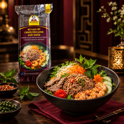 Mỳ gạo lứt chuối tiêu xanh (Còn hàng)
