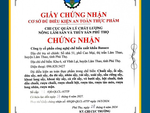 Các chứng chỉ đạt được