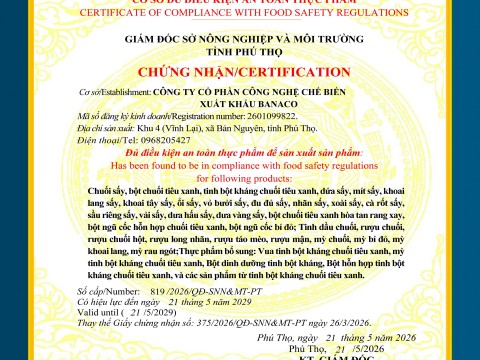 Các chứng chỉ đạt được