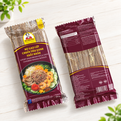 EXPORT-GRADE BROWN RICE & GREEN CAVENDISH BANANA NOODLES (IN STOCK)