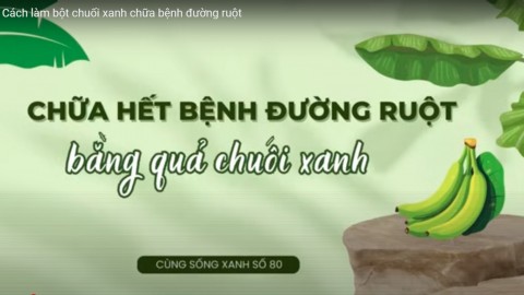 Chữa bệnh đường ruột bằng chuối xanh