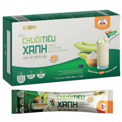 Bột chuối tiêu xanh hòa tan rang xay