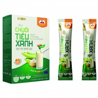Bột chuối tiêu xanh hòa tan rang xay